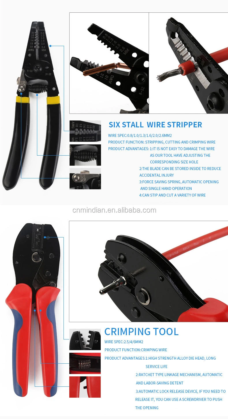 Network Tool PV Kit Crimping Tool for Cuts Strips and Crimps The Network Cable Network Solar Tool Kit