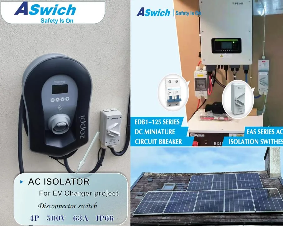 Aswich EAS50 Series UV Resistance Outdoor Home PV Industrial Commercial Mini AC Isolating Switches Isolator