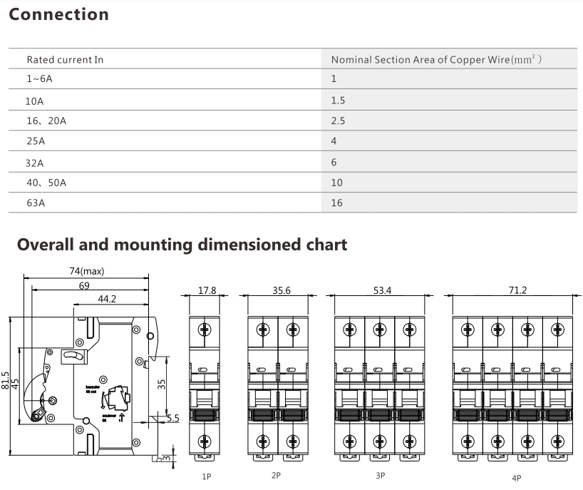 Low Voltage Circuit Breakers Types of Breaker AC MCB Switch