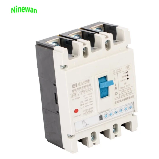 Ninewan MCCB Breaker 3p 63A 80A 125A AC400V 50Hz 3 Phase Moulded Case Circuit Breaker 4 Pole MCCB