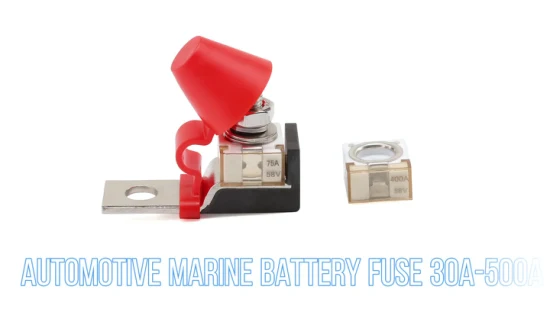 30A to 500A 58V DC RV Yacht Marine Automotive Ceramic Battery Terminal Fuse